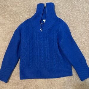 Target cobalt blue half zip sweater